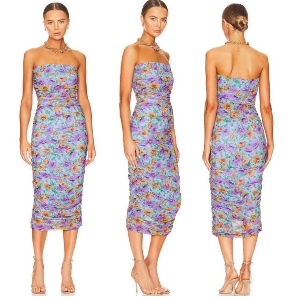 Veronica Beard Quiana Strapless
Floral Bodycon Dress RETAIL 499